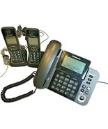 Panasonic Corded Cordless Telephone System Combo 5 Pc Tested Works KX-TG... - $66.99