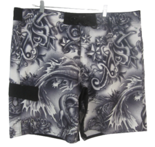Joe Boxer Men Board Shorts XL 42&quot; swim trunks dragon rose fish graphic p... - £15.49 GBP