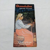 Oconaluftee Indian Village Cherokee North Carolina Brochure - £12.39 GBP