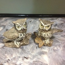 Vintage Pair Of Homco Ceramic Owls - £3.93 GBP