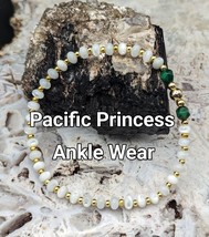 UBU Handcrafted Shell Ankle Bracelet w/14kt Gold Filled Beads - £22.13 GBP