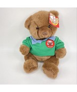 GUND Marshmallows New Friend Brown Teddy Bear Plush Removable Green Shir... - £13.88 GBP