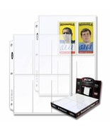 BOX of 100 BCW PRO 6-POCKET BINDER PAGES - $29.44