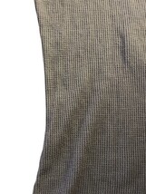 Vintage Scrapbook Thermal Top Small Gray Waffle Knit Pear USA Cute image 5