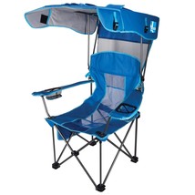 Beach Folding Camping Outdoor Patio Lawn Chair With Canopy Shade 300 Lb Max New~ - £84.46 GBP