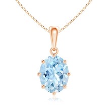 Authenticity Guarantee

ANGARA 1.5 Ct Eight Prong-Set Oval Aquamarine Pendant... - $826.32