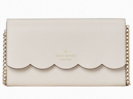 Kate Spade Gemma Parchment Leather Chain Crossbody WLR00552 White Ivory NWT FS - £74.94 GBP