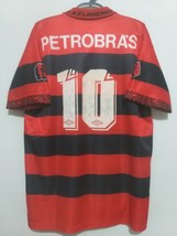 Jersey / Shirt Flamengo Umbro Centenary Club #10 Sávio Match Worn &amp; Auto... - £790.07 GBP