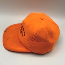 Vintage Participated in Maine Moose Hunt 1999 Snapback Foam Trucker Orange Hat  - £21.91 GBP