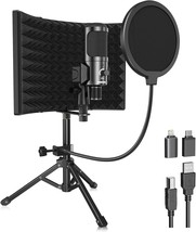 Pop Filter And Three-Stand Kit For Recording Music From Usb Condenser - £43.94 GBP