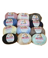 Knitting Yarn Microfibre Approx 426 6/12ft Bbb Tiran Wool Star Made IN I... - £2.00 GBP