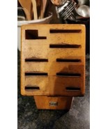 J.A. Henckels Twin 10 Slot Knife Block Selected Birch Wood  - $27.72