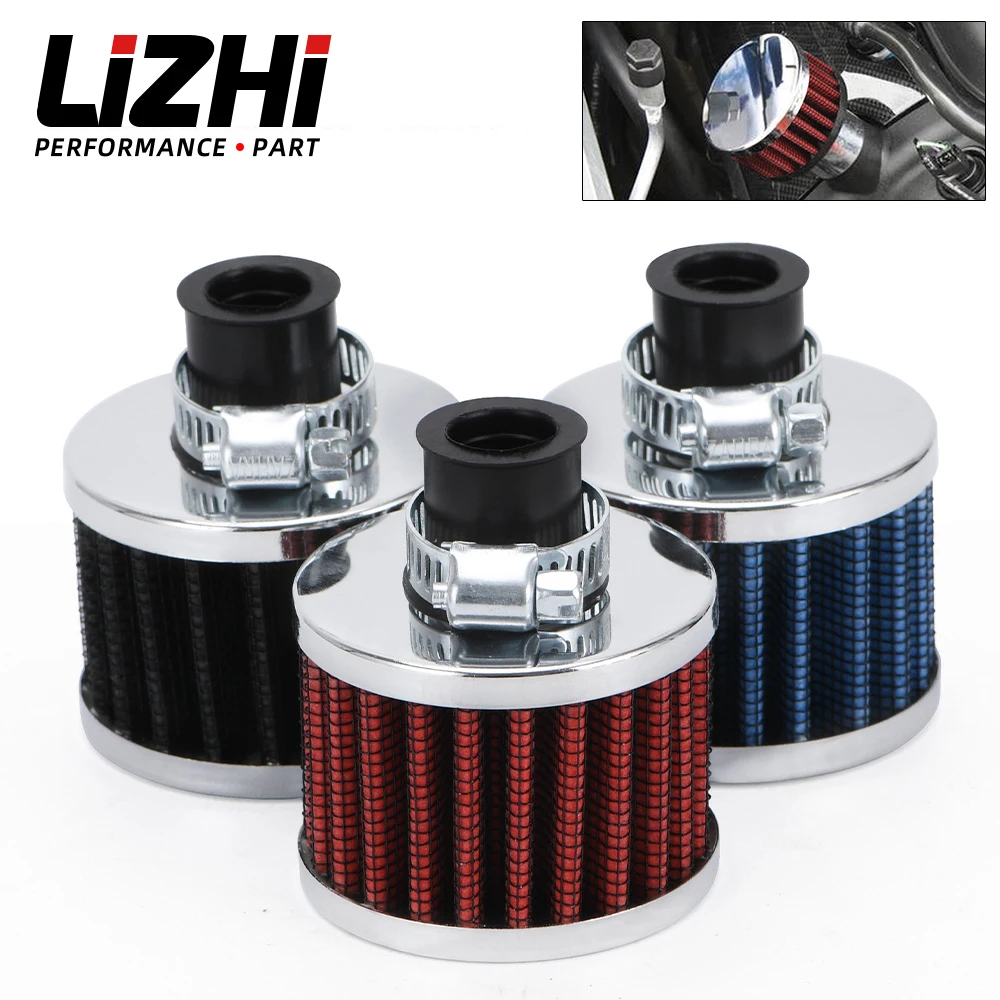 LIZHI - Universal 12mm Car Air Filter for Motorcycle Cold Air Intake High Flow - £17.90 GBP