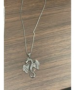 Nissy’s Fabulous Fashions Sterling silver Chained Dragon necklace. - $86.00