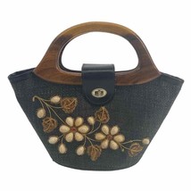 VTG Bags By Patricia Made in the Philliphines satchel embellished woven bag - $22.90