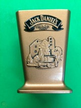 Jack Daniels 2002 Pewter Metal Square Shot Glass Rare Copper Tone - $18.80