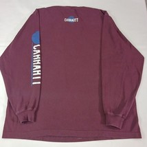 Carhartt 102867-614 Original Fit Men's Red Cotton Long-Sleeve Graphic T-Shirt XL image 2