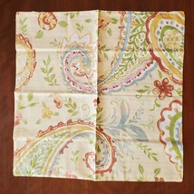 C&F Kylie Napkins, set of 4 reversible cloth napkins, colorful floral stripes image 2