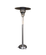 41000 BTU Silver Steel Natural Gas Cylindrical Pole Standing Patio Heater - $445.35 CAD