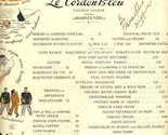Le Cordon Bleu Restaurant Menu Dania Florida Theresa Lauder Chas Hoffman... - $99.25