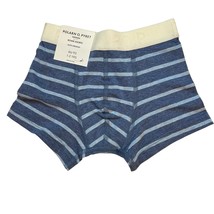Polarn O. Pyret Boys Blue Stripe Boxer Briefs Organic Cotton Size 1-2 New - £6.27 GBP