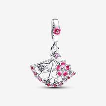 King of Glory 925 Sterling silver Xiao Qiao Peach Blossom Fan Pendant 793194C01 - £14.46 GBP
