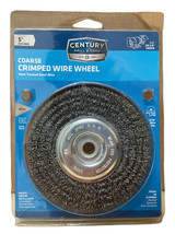 CENTURY DRILL &amp; TOOL 5&quot; x 1/2&quot;/5/8&quot; Coarse BenchGrinder .0118 Wire Wheel... - £12.39 GBP