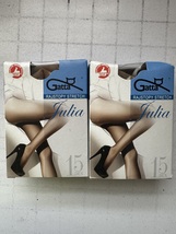 2 X Gatta 15den Classic Women STREATCH COLLANT Tights -COLOR BRONZO SIZE... - $9.00