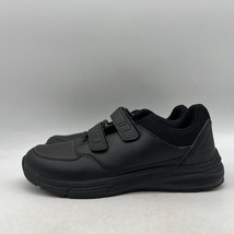 LARNMERN LCA21061 Mens Black Leather Hook &amp; Loop Work Shoes Size 11 - £27.09 GBP