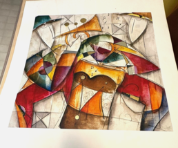 Eric Waugh Art Print ~JAM SESSION I~ Mixed Media Modern Abstract 23x19 - $1,442.49 MXN