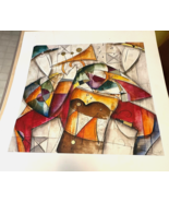 Eric Waugh Art Print ~JAM SESSION I~ Mixed Media Modern Abstract 23x19 - $109.75 CAD
