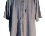 AVALANCHE OUTDOOR Men&#39;s Short Sleeve Button Down Polyester Shirt Gray XXL - $15.83