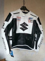 New Moto GP Suzuki 1.2mm Cowhide Leather Motorbike/motorcycle Racing Jacket  NEW - £143.52 GBP