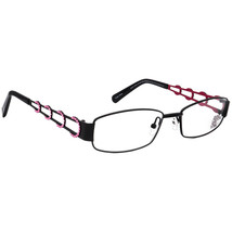 Jimmy Crystal Eyeglasses Monaco Swarovski Black/Pink Rectangular Frame 55-17 135 - £117.98 GBP