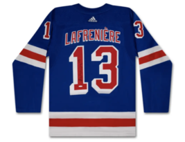 Alexis Lafrenière Autographed New York Rangers Authentic Blue Jersey UDA - £857.73 GBP