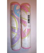 Peace Sign Love Groovy Wall Border NEW 2 Rolls Pastel Silver Total of 30 ft - €27,80 EUR