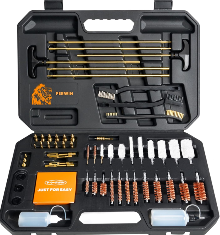Universal Gun Cleaning Kit, Cleaning Supplies with Brass Rods and Tough ... - $72.33