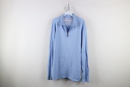 Tommy Bahama Mens XL Distressed Pima Cotton Lightweight Half Zip Pullove... - $39.55
