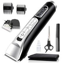 Professional Hair Clippers,5Speed Ultra Quiet Rechargeable Cordless Hair Trimmer - £23.26 GBP