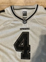 Nike Dallas Cowboys NFL Dak Prescott #4 On Field Gray Jersey, Size 3X - $79.94