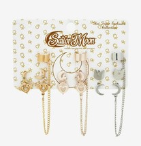 SAILOR MOON Luna, Gold, silver, rose gold toned  Compact CUFF EARRING SE... - $352.09 MXN