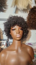 Short Afro Wig for Women Men Kinky Curly 70s 80s Cosplay Disco Wig Hallo... - $13.44