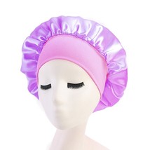 1pc Adjust Solid Satin Bonnet Hair Styling Cap Long Hair Care Women Night Sleep  - £22.48 GBP