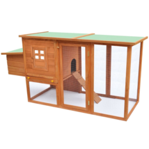 Outdoor Chicken Cage Hen House with 1 Egg Cage Wood - $258.99