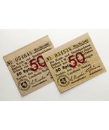 1947 Germania 50 PFENNIG Notgeld Note. Emissione Post-WWII. Borken, Lott... - $110.19