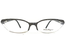 Salvatore Ferragamo Eyeglasses Frames 2662-B 340 Black Clear Crystals 50-16-140 - £59.61 GBP