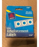 Avery White Reinforcement Labels #5729 200 Labels *NEW* x1 - $7.99