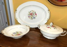 RARE Noritake LANGDON China - 10" Round Vegetable Bowl w/ Handles - $12.62