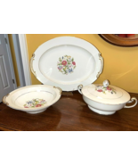 RARE Noritake LANGDON China - 10" Round Vegetable Bowl w/ Handles - $12.62