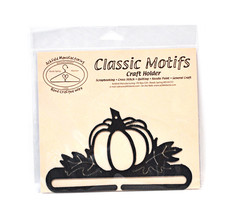 Classic Motifs Pumpkin Patch 6 Inch Charcoal Split Bottom Craft Holder - £11.95 GBP